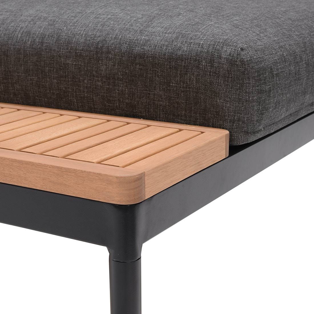 LifestyleGarden Bryde Ecklounge 3-tlg. Aluminium/Teak/Olefin