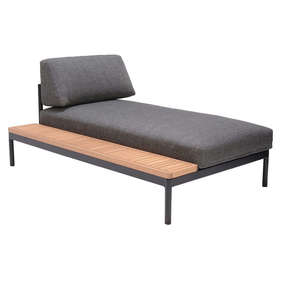 LifestyleGarden Bryde Ecklounge 3-tlg. Aluminium/Teak/Olefin