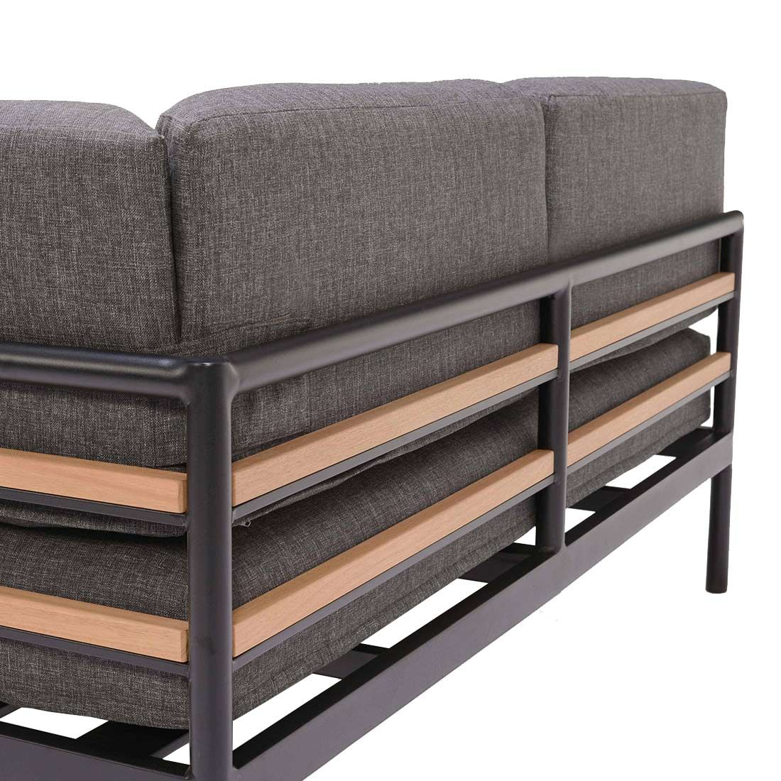 LifestyleGarden Bryde Ecklounge 3-tlg. Aluminium/Teak/Olefin