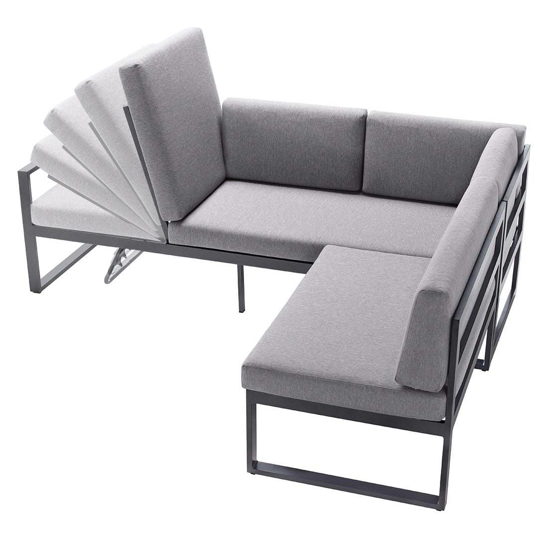 Sieger Adelaide Ecklounge Aluminium/Sunproof