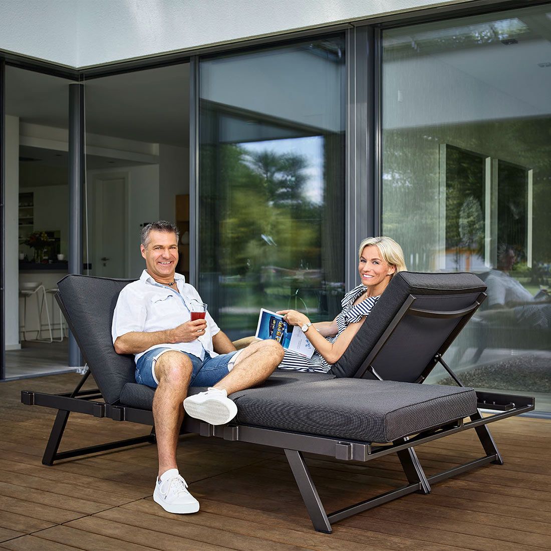 Sieger Auckland Daybed Aluminium/Sunproof