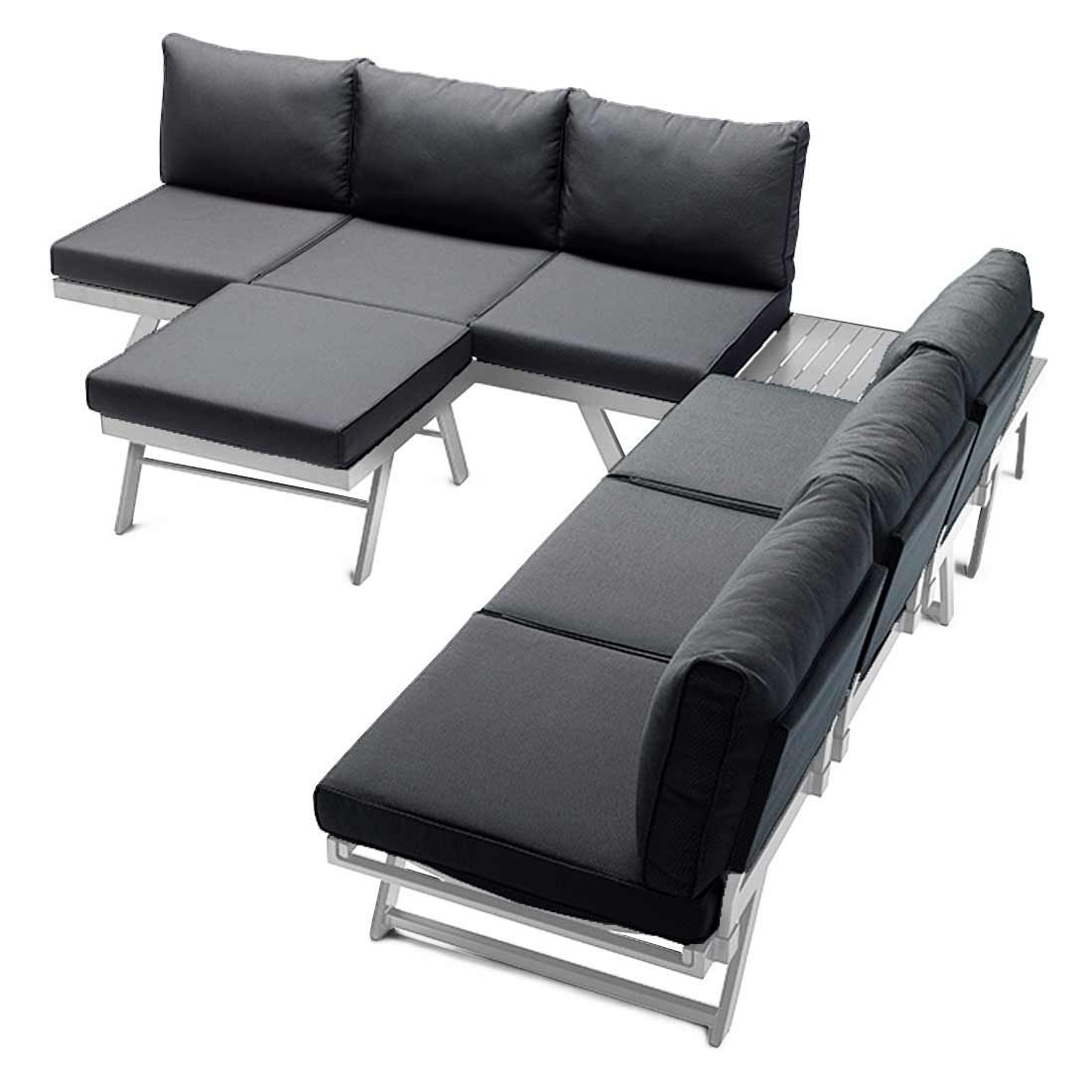 Sieger Auckland Ecklounge 4-tlg. Aluminium/Sunproof®