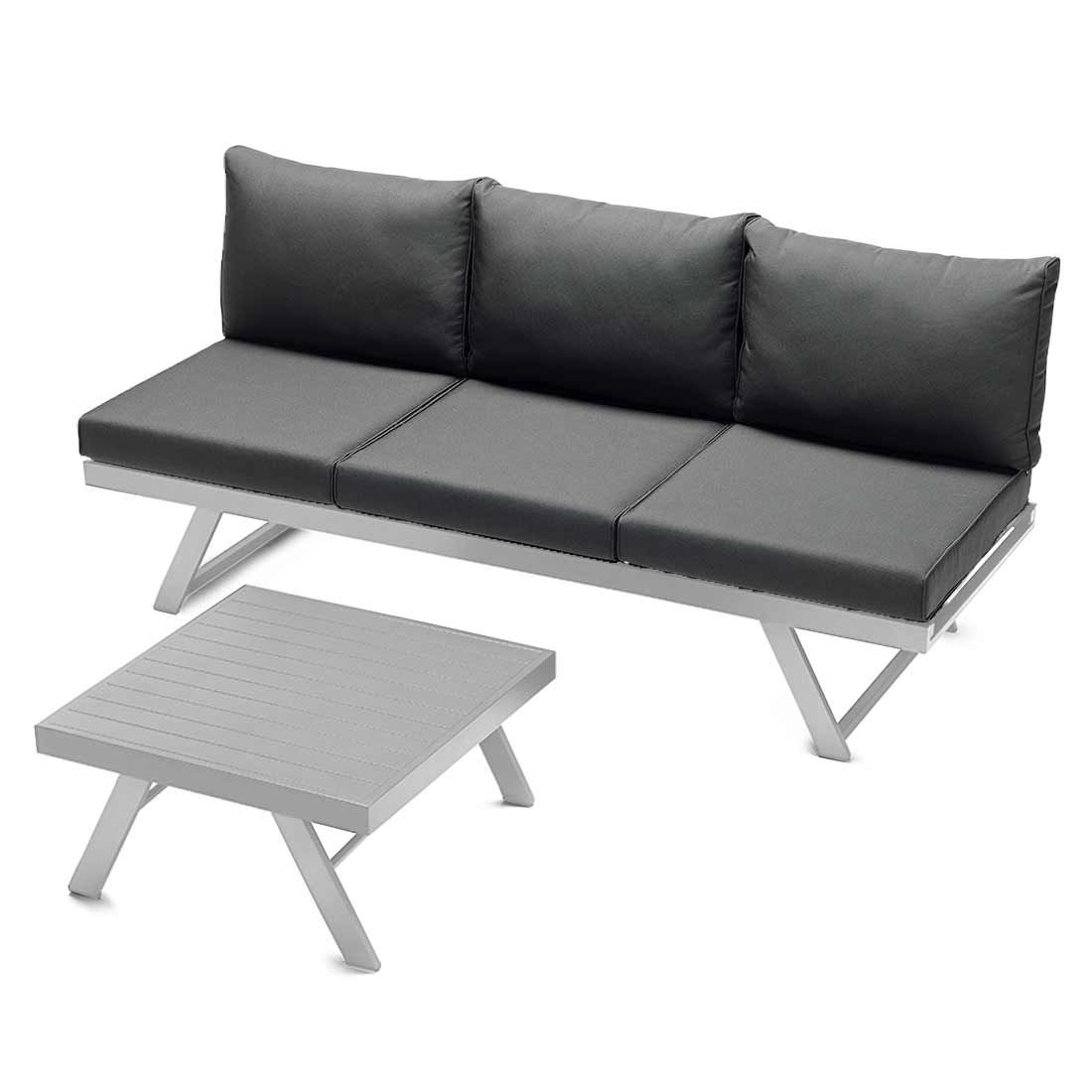 Sieger Auckland Ecklounge 4-tlg. Aluminium/Sunproof®