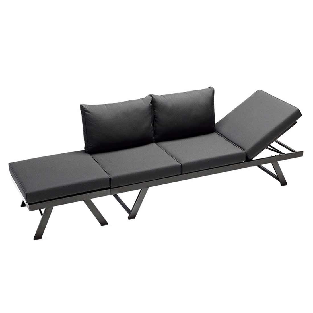 Sieger Auckland Gartensofa 2-tlg. Aluminium/Sunproof