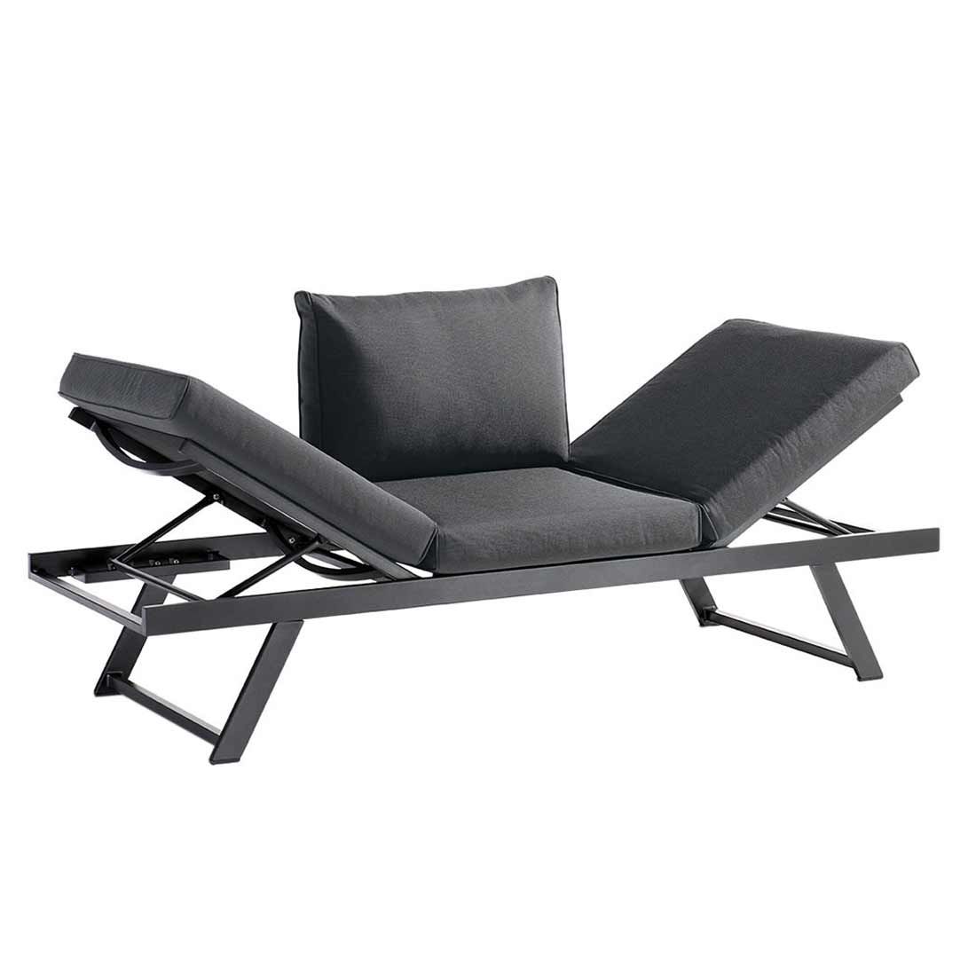 Sieger Auckland Gartensofa 2-tlg. Aluminium/Sunproof