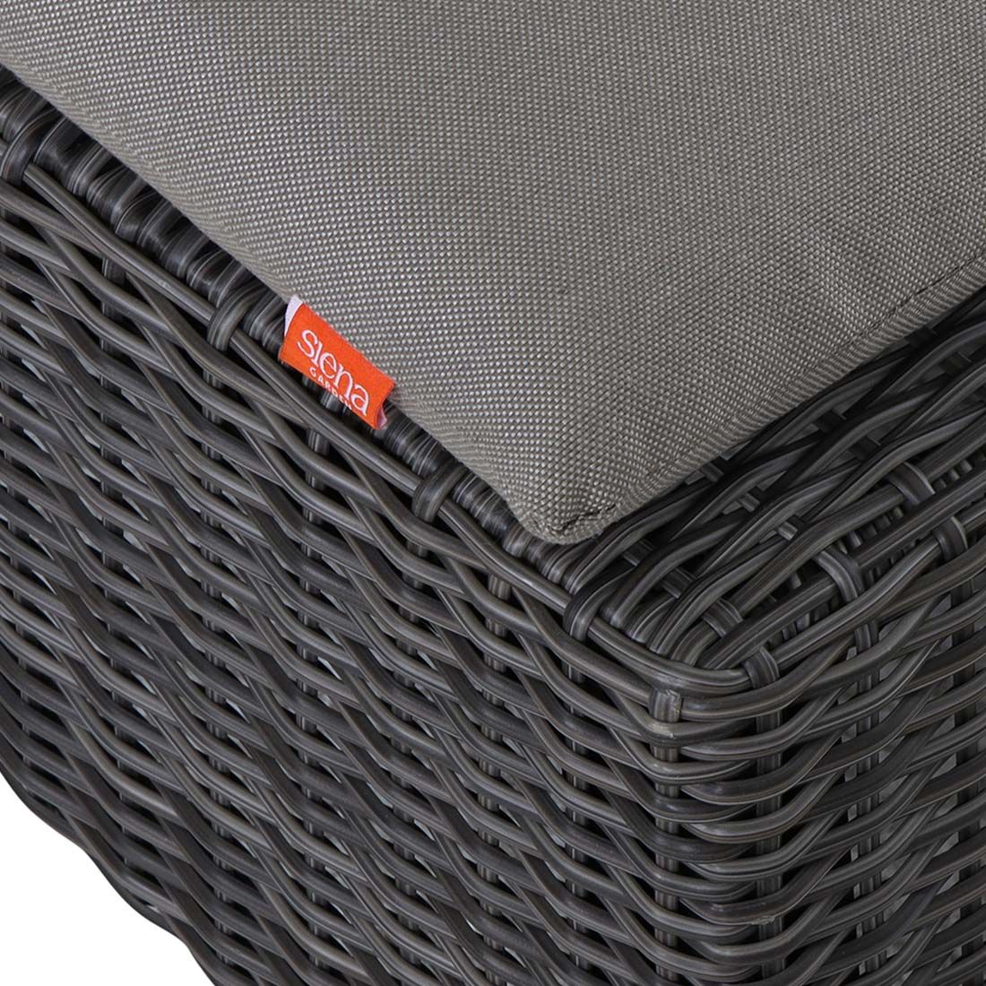 Siena Garden Corido Daybed inkl. Dach Aluminium/Gardino-Geflecht