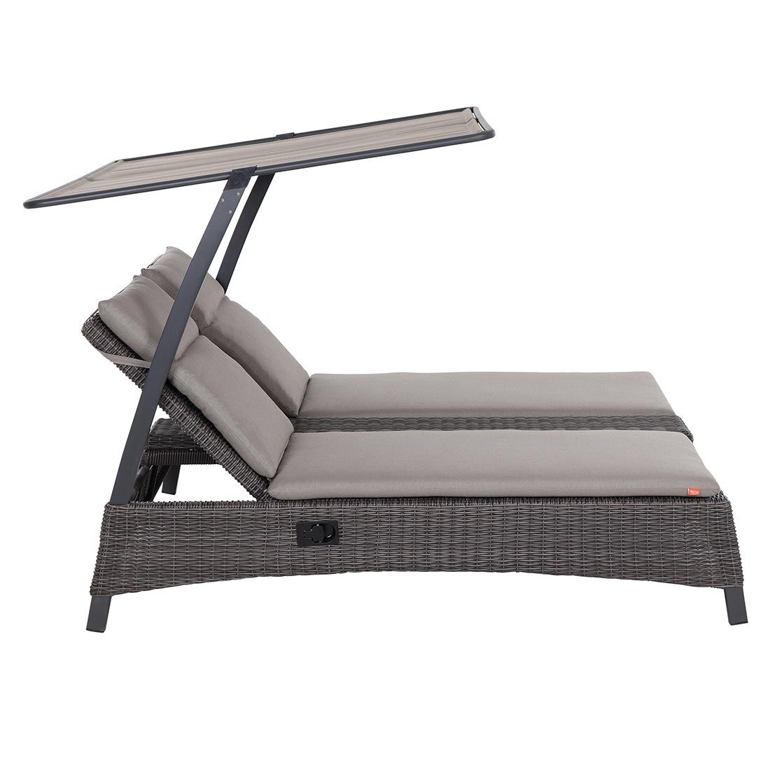 Siena Garden Corido Daybed inkl. Dach Aluminium/Gardino-Geflecht