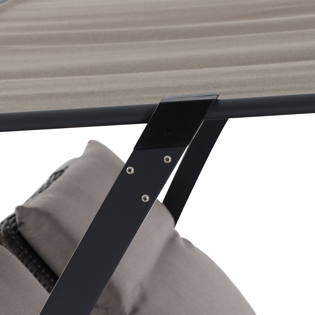 Siena Garden Corido Daybed inkl. Dach Aluminium/Gardino-Geflecht