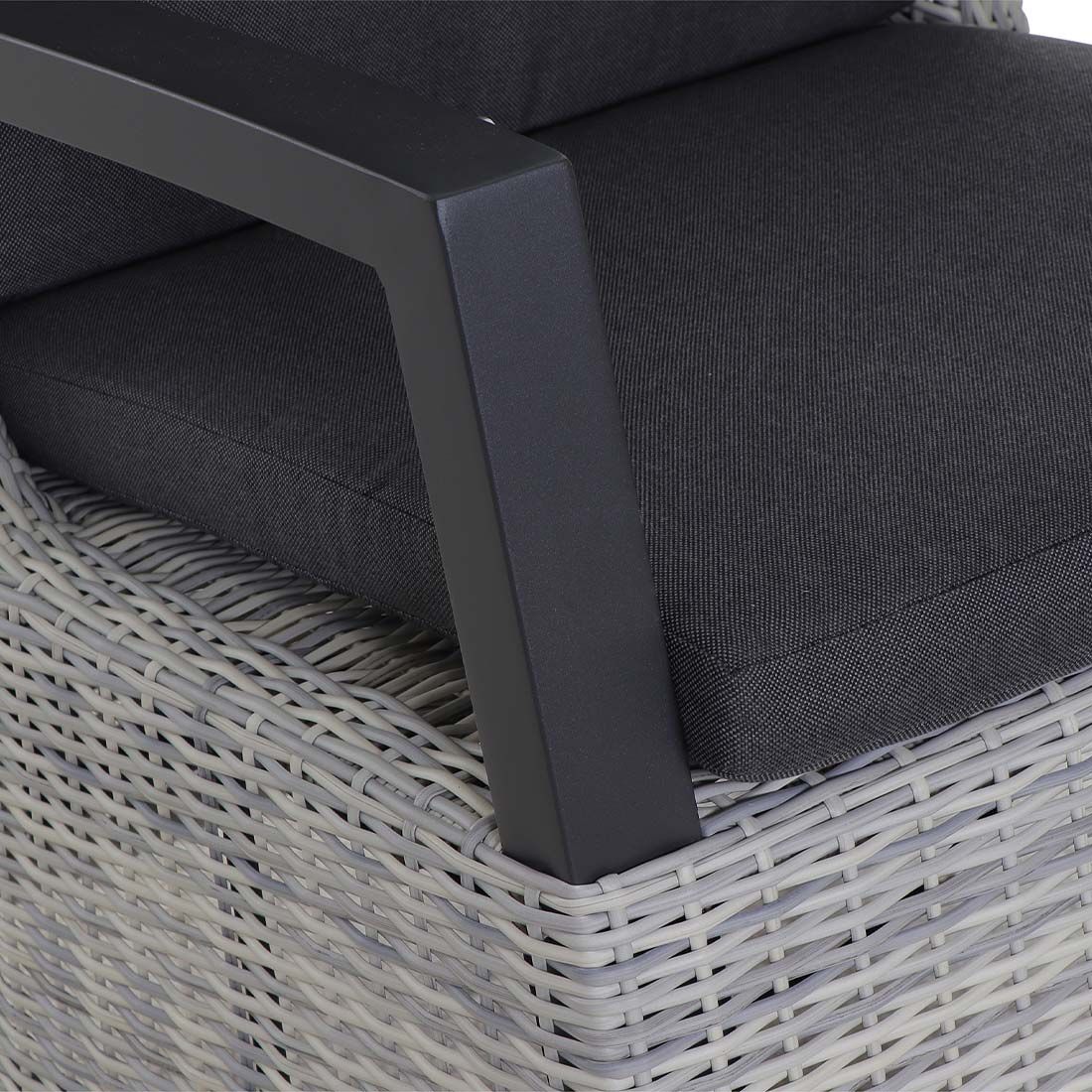 Siena Garden Corido Verstellsessel Aluminium/Gardino®-Geflecht