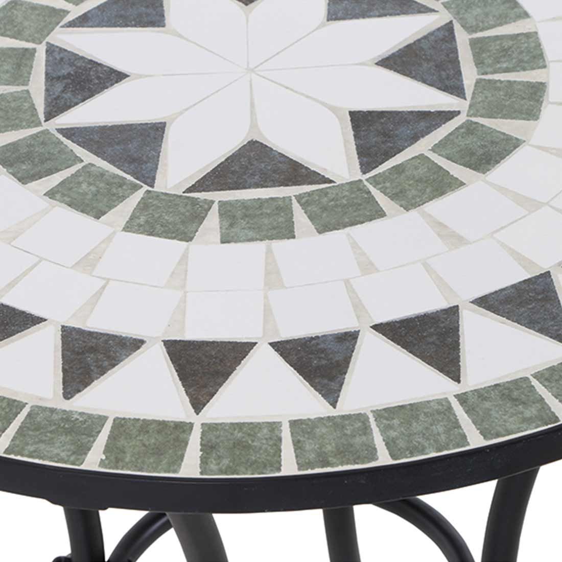 Siena Garden Flora Gartentisch Ø 60x72cm Stahl/Keramik