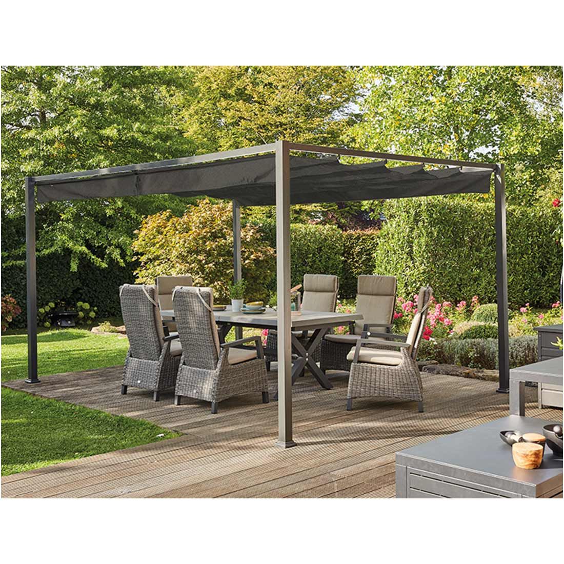 Siena Garden Sky Gartenpergola 400x300cm Aluminium/Polypropylen