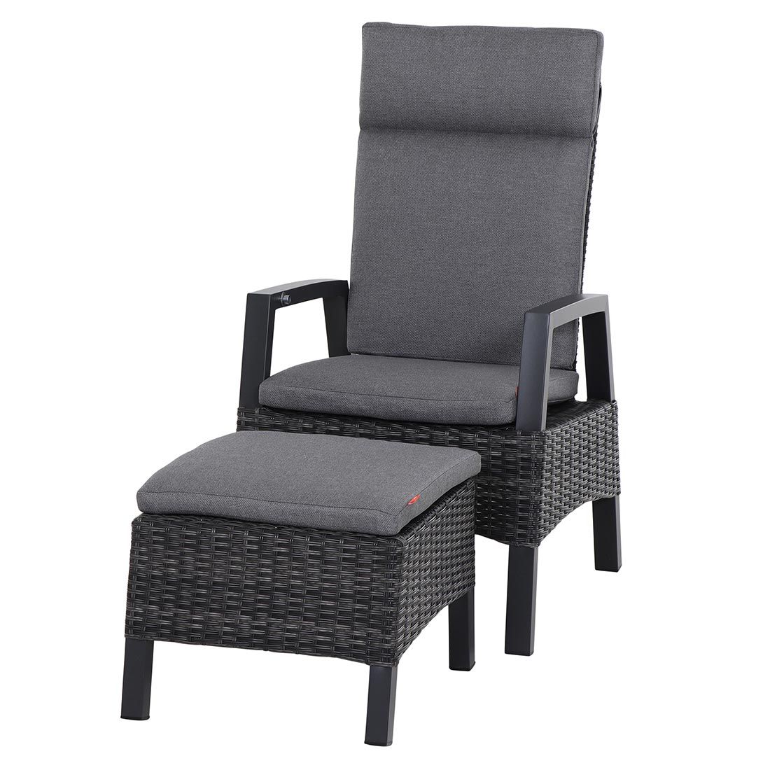 Siena Garden Taranto Hocker Aluminium/Gardino®-Geflecht