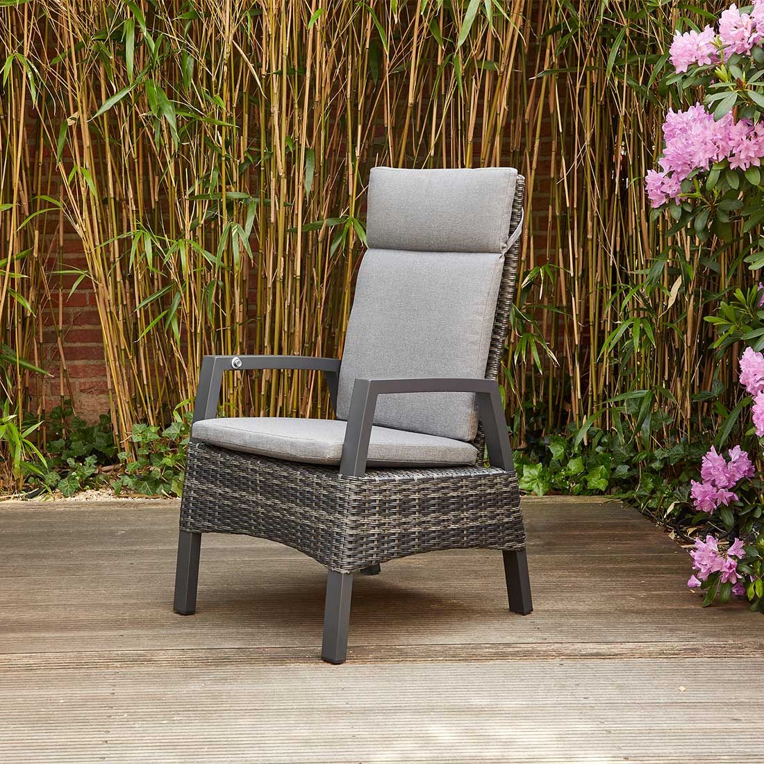 Siena Garden Taranto Verstellsessel Aluminium/Gardino®-Geflecht