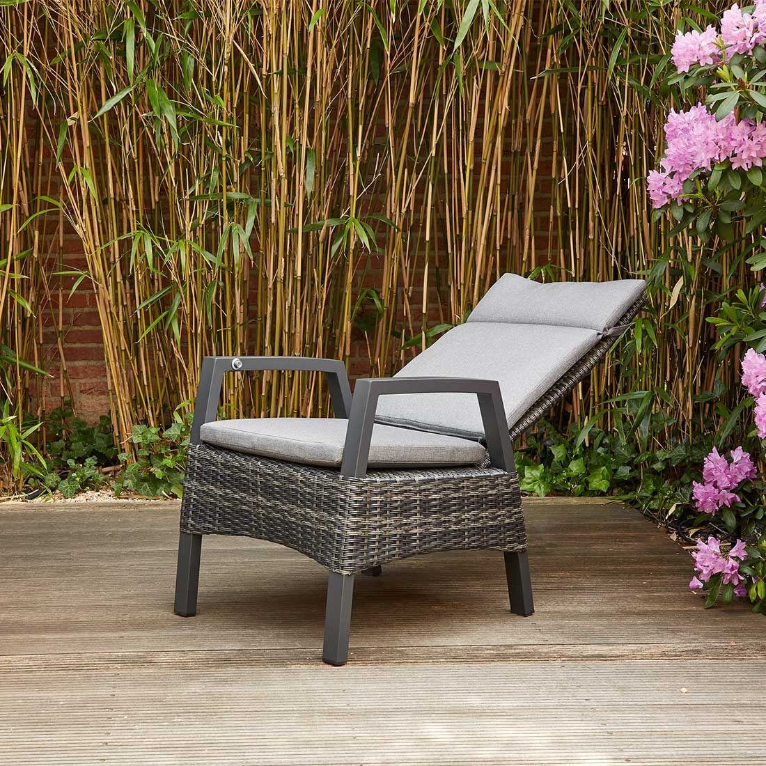 Siena Garden Taranto Verstellsessel Aluminium/Gardino®-Geflecht