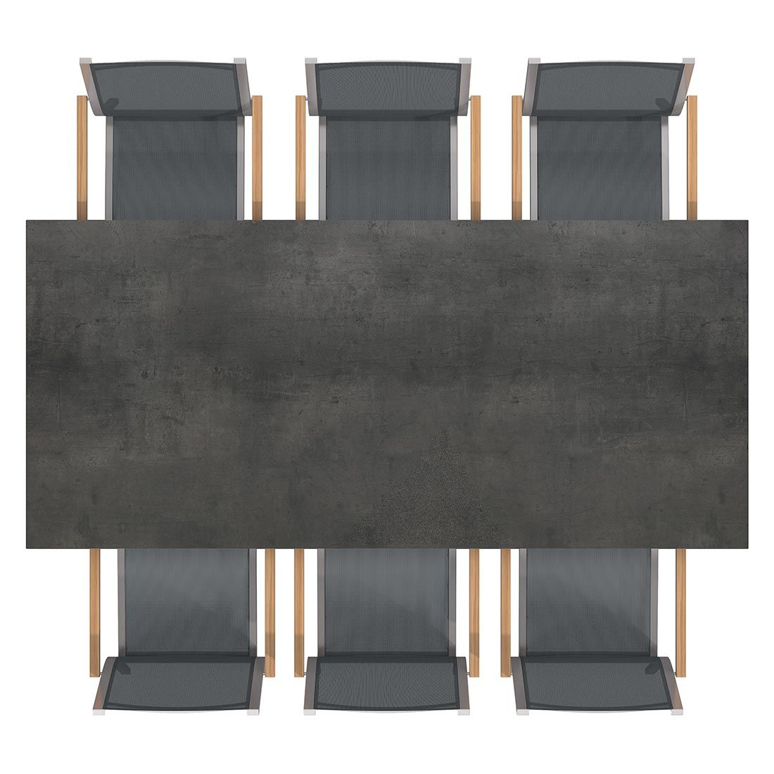 Stern Cardiff Gartenmöbelset 7-tlg. mit Tisch 220x100 cm