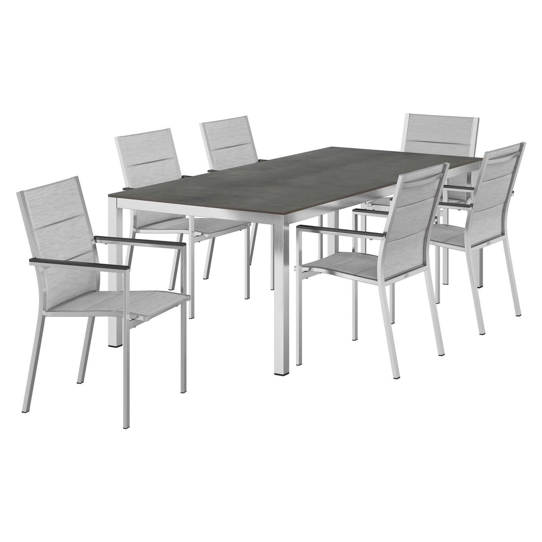 Stern Cardiff Gartenmöbelset 7-tlg. mit Tisch 220x100 cm