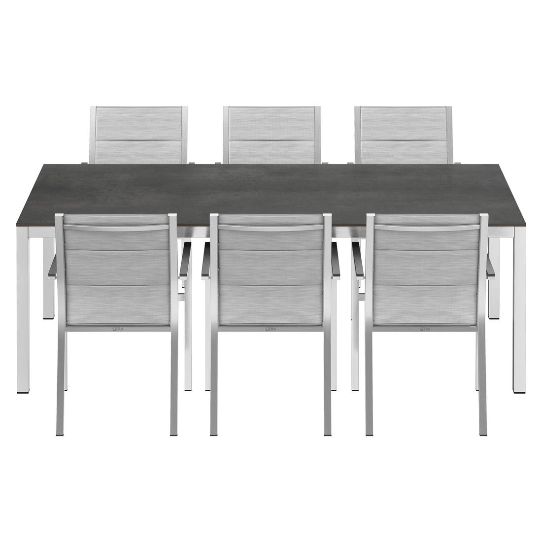 Stern Cardiff Gartenmöbelset 7-tlg. mit Tisch 220x100 cm