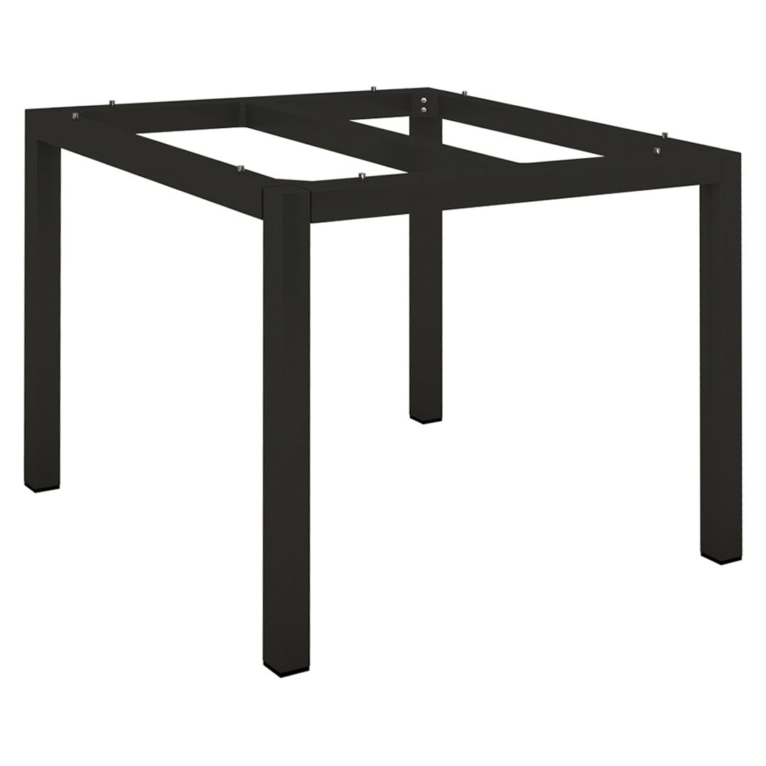 Stern Classic Tischgestell 90x90 cm Aluminium Schwarz Matt Garten und