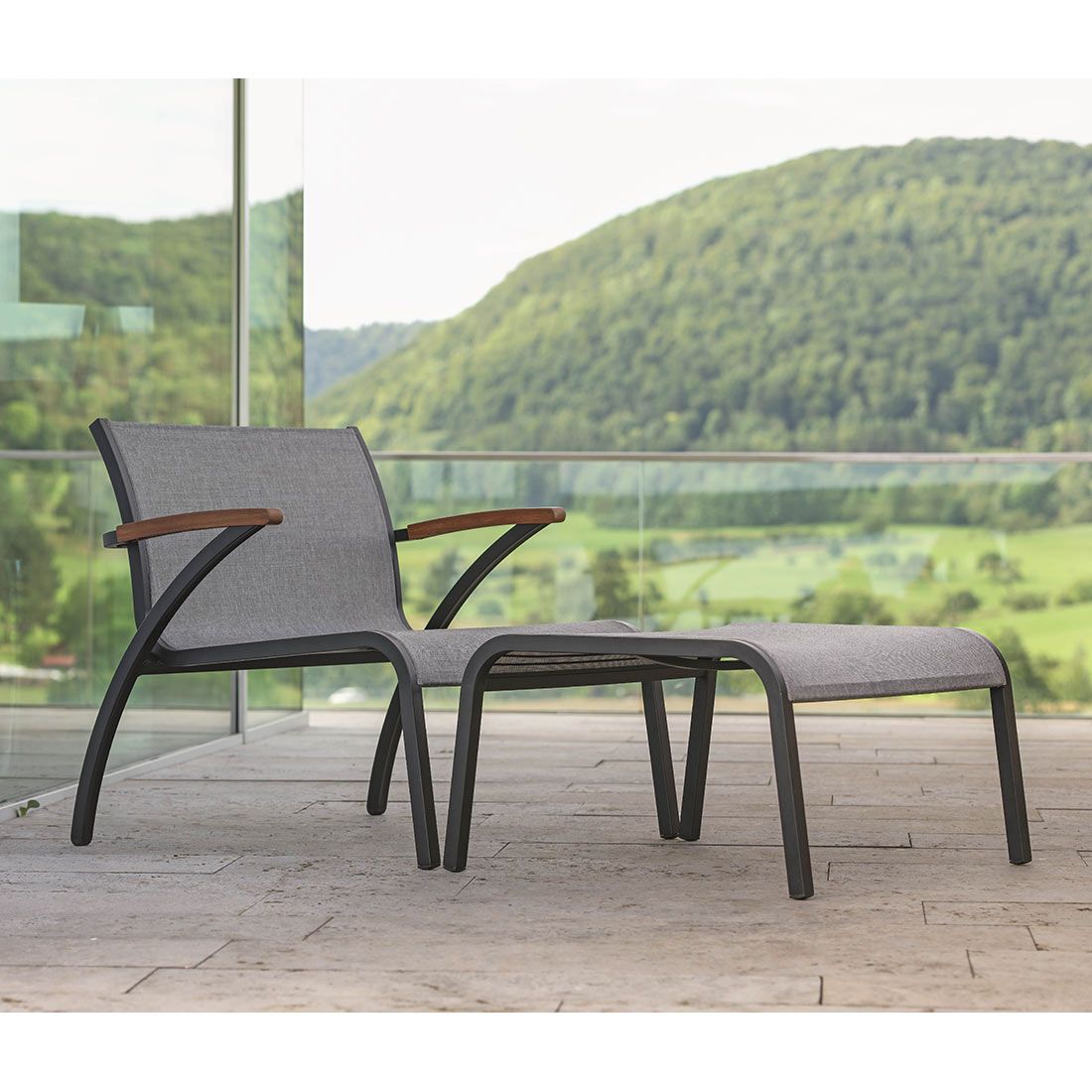 Stern Laris Lounge Sessel Aluminium/Textilene