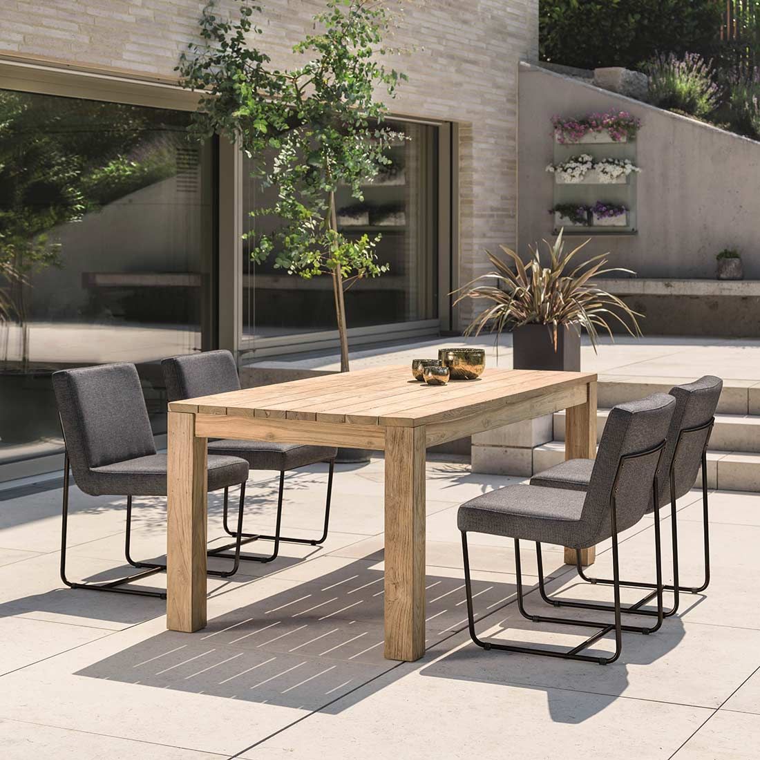 Stern Mia Dining Gartenstuhl Edelstahl/Outdoorstoff