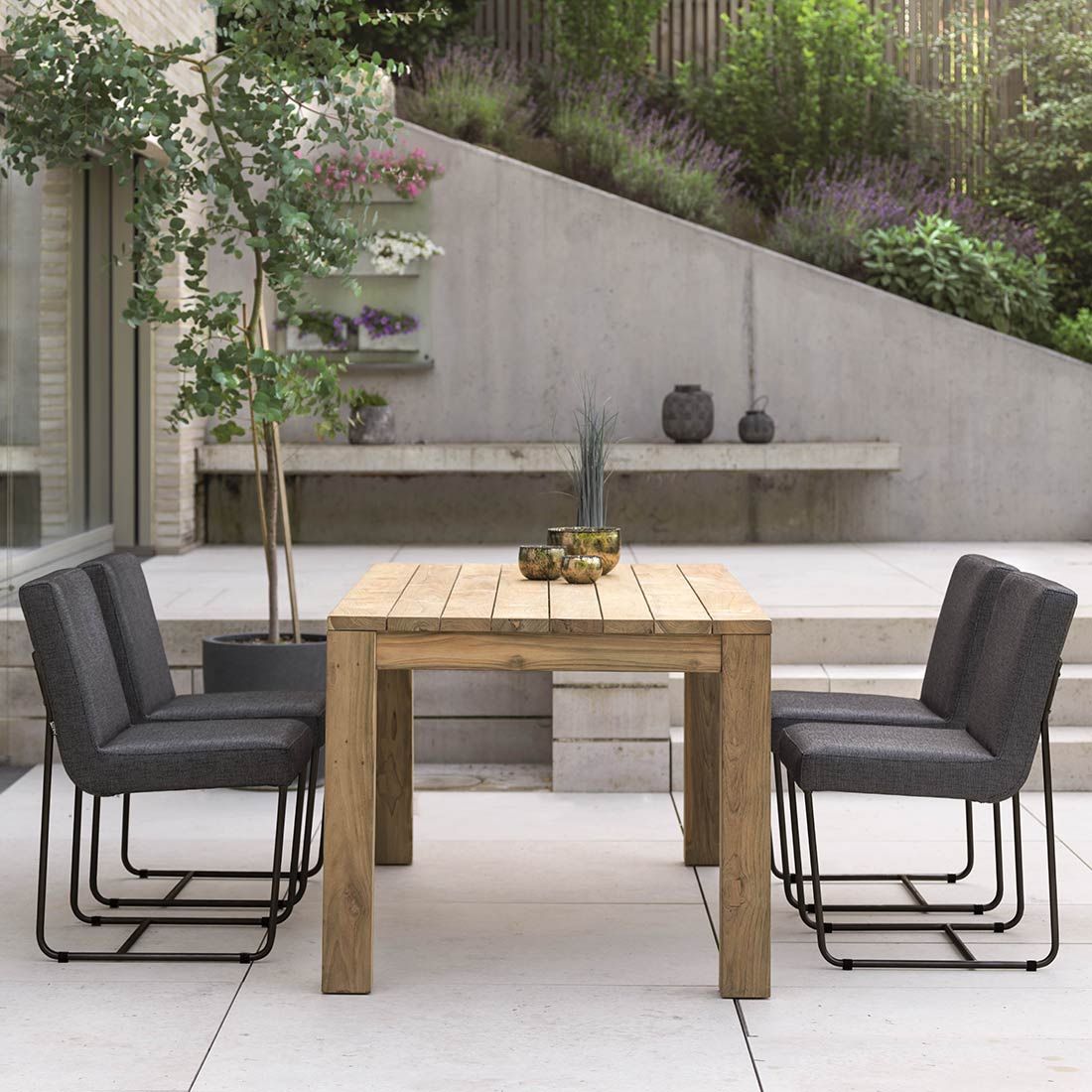 Stern Mia Dining Gartenstuhl Edelstahl/Outdoorstoff