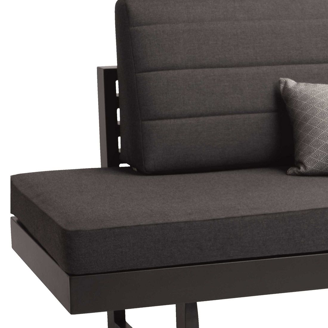 Stern New Holly Diningbank/Liege Aluminium/Outdoorstoff