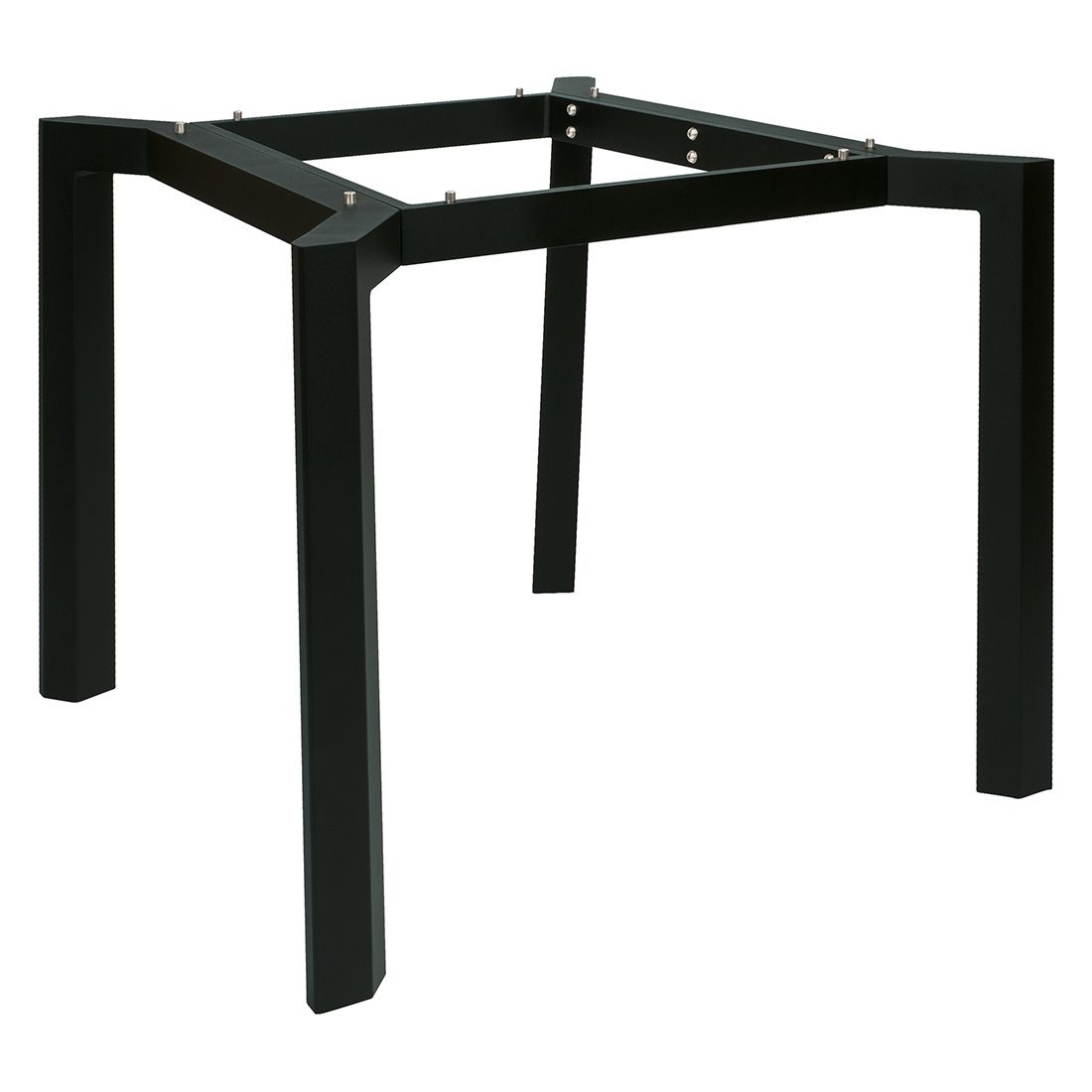 Stern Penta Tischgestell 80x80cm Aluminium Schwarz Matt Garten und