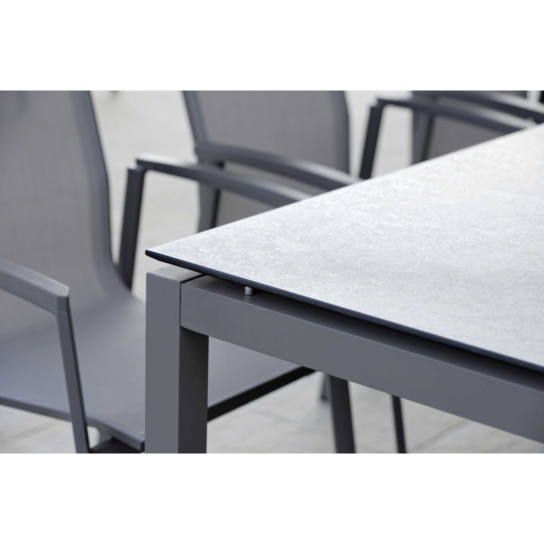 Stern Tischgestell 250x100cm Aluminium