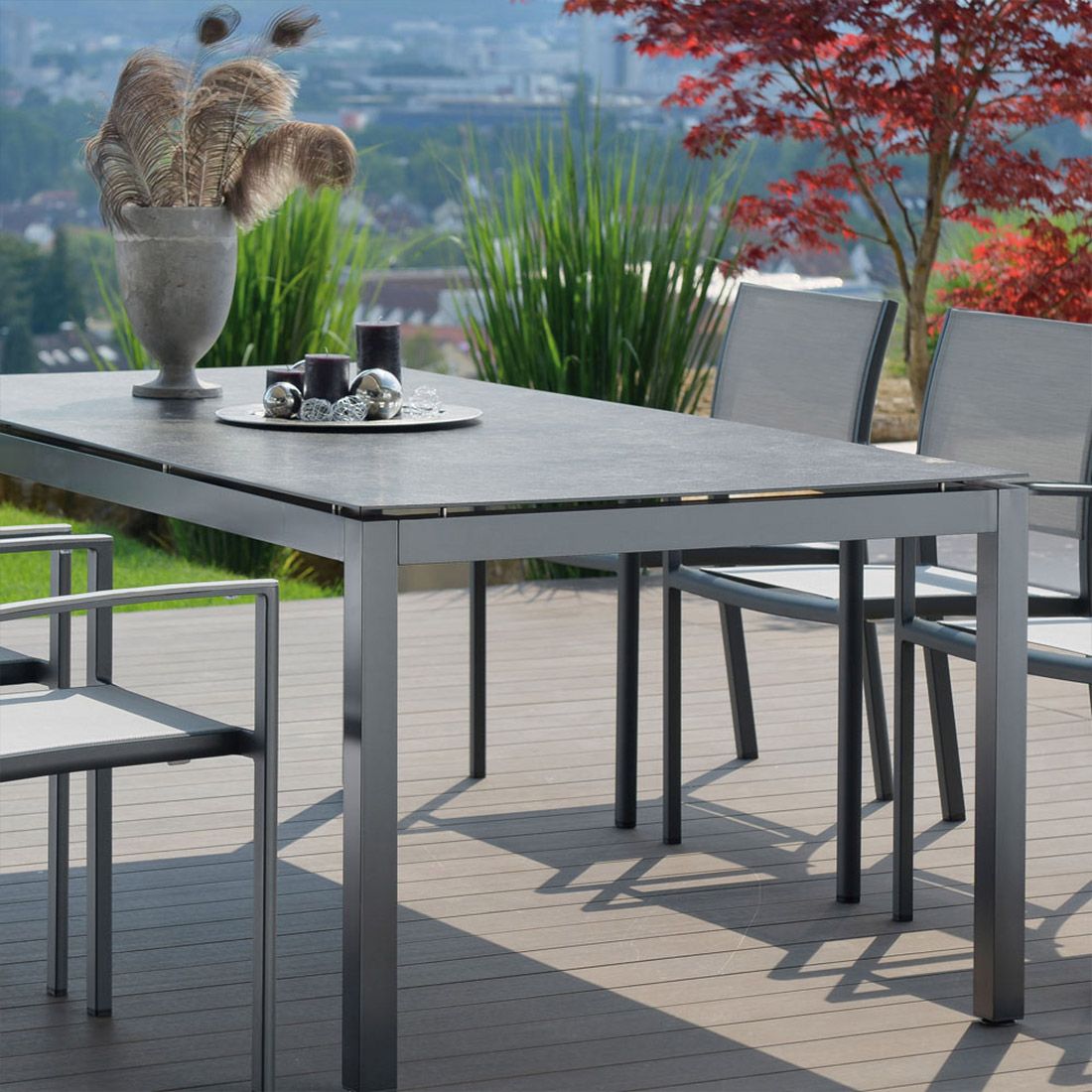 Stern Gartentisch-Platte 250x100cm Silverstar 2.0
