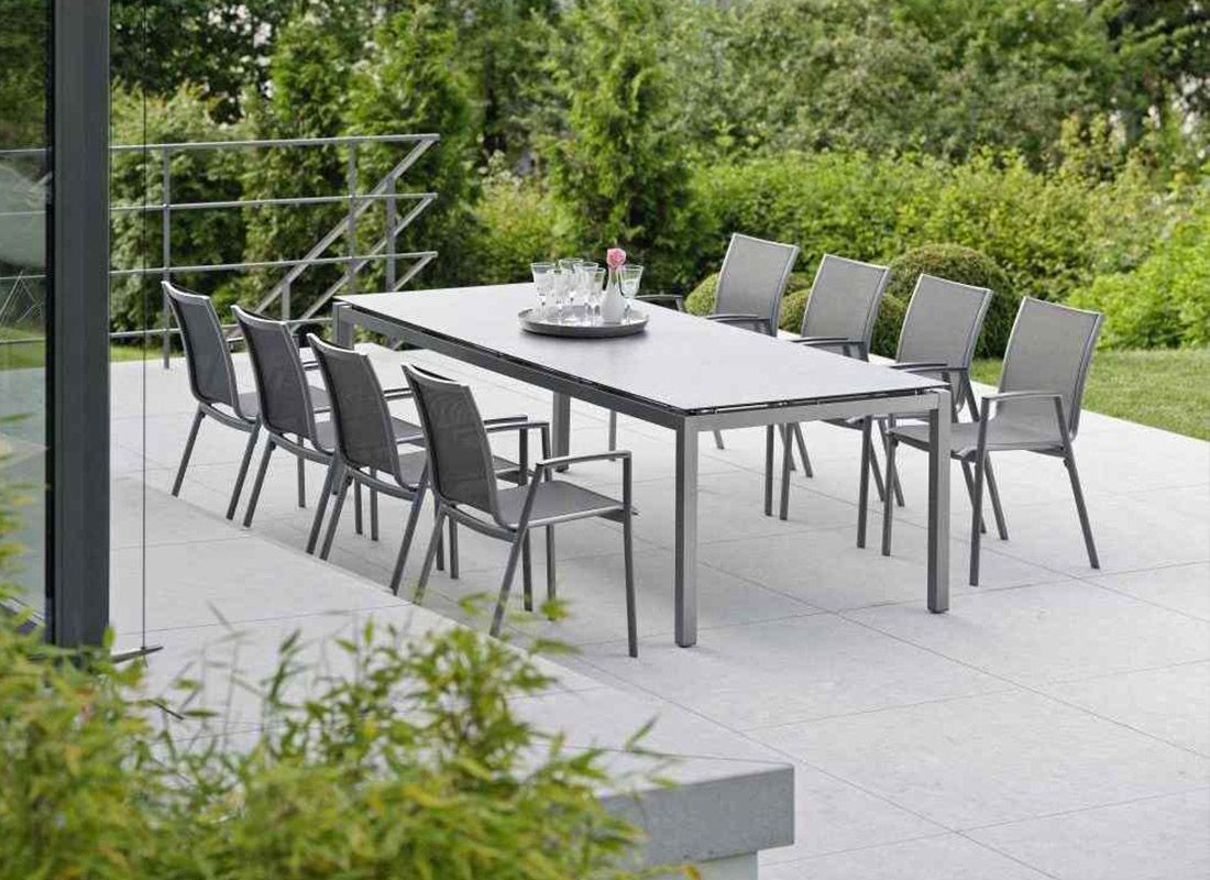 Stern Gartentisch-Platte 250x100cm Silverstar 2.0
