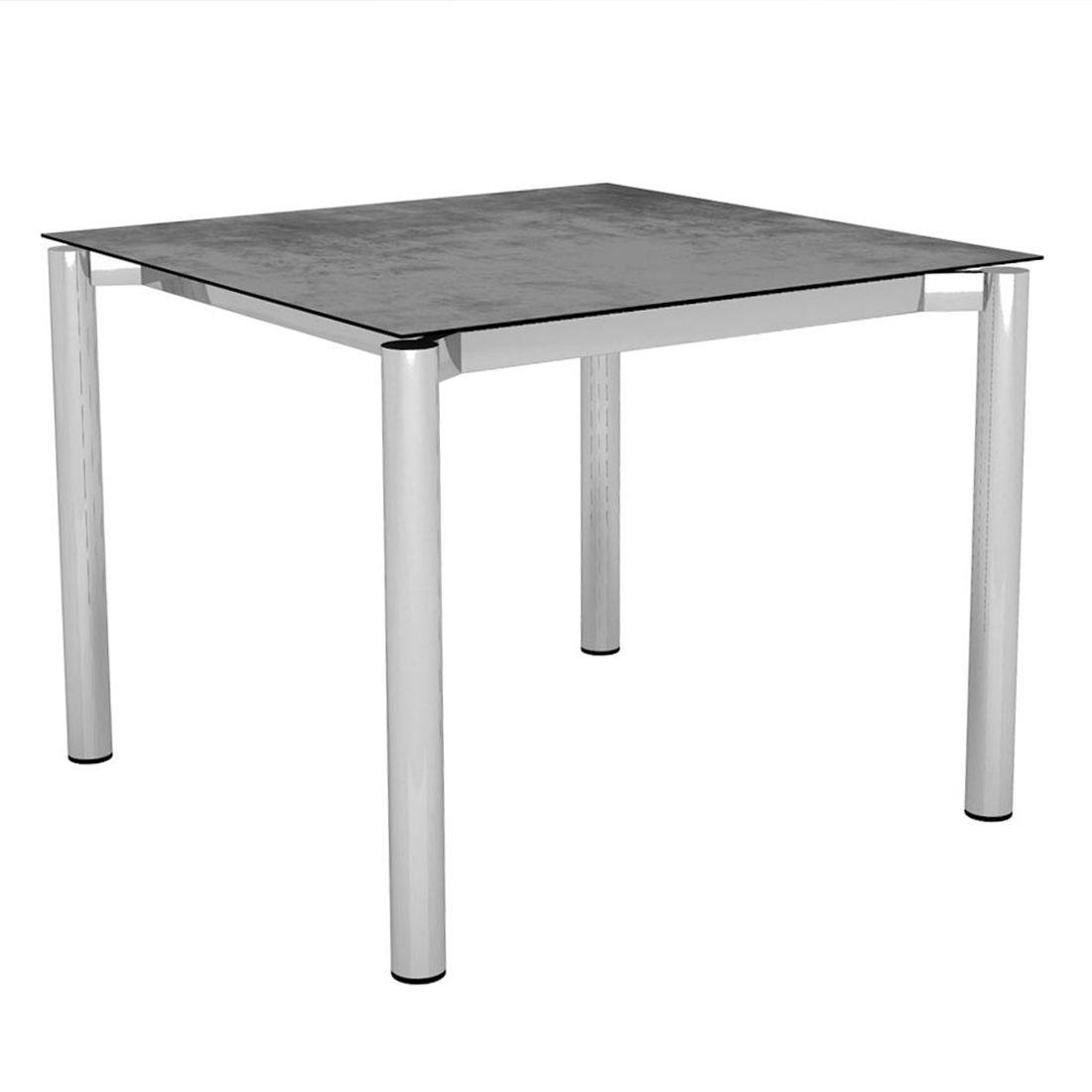 Stern Gartentisch-Platte 90x90cm Silverstar 2.0