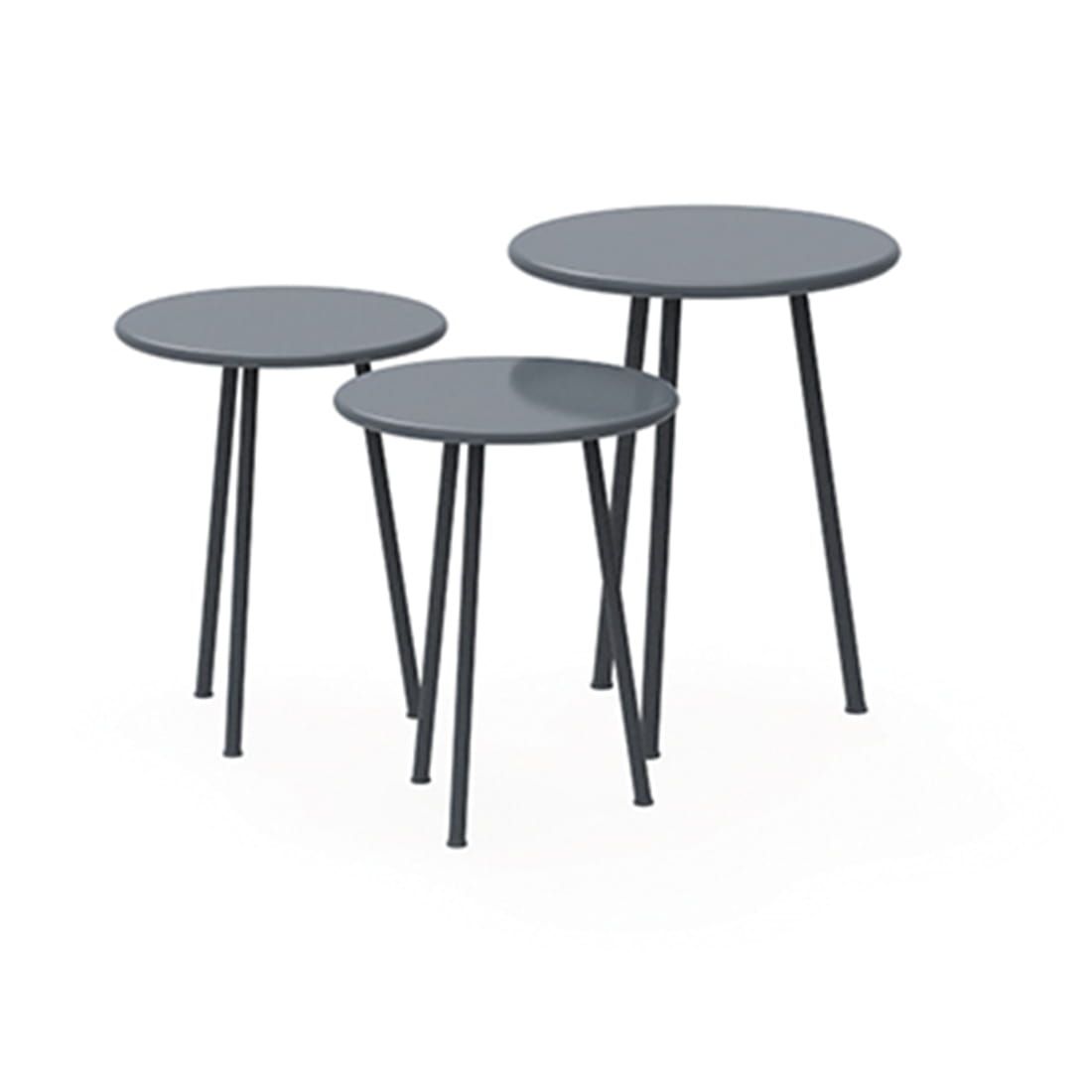 Vermobil Daisy Beistelltisch 3er-Set Stahl