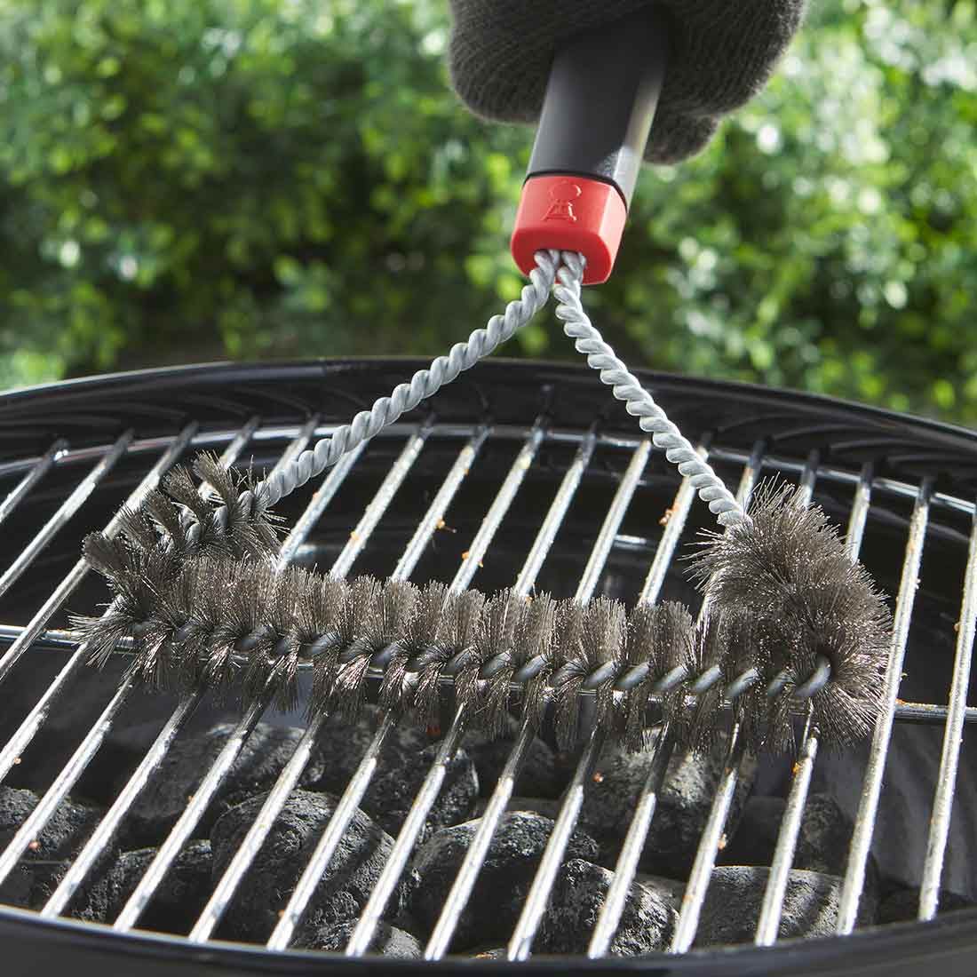 Weber Grillbürste dreiseitig 30cm Edelstahl/Kunststoff