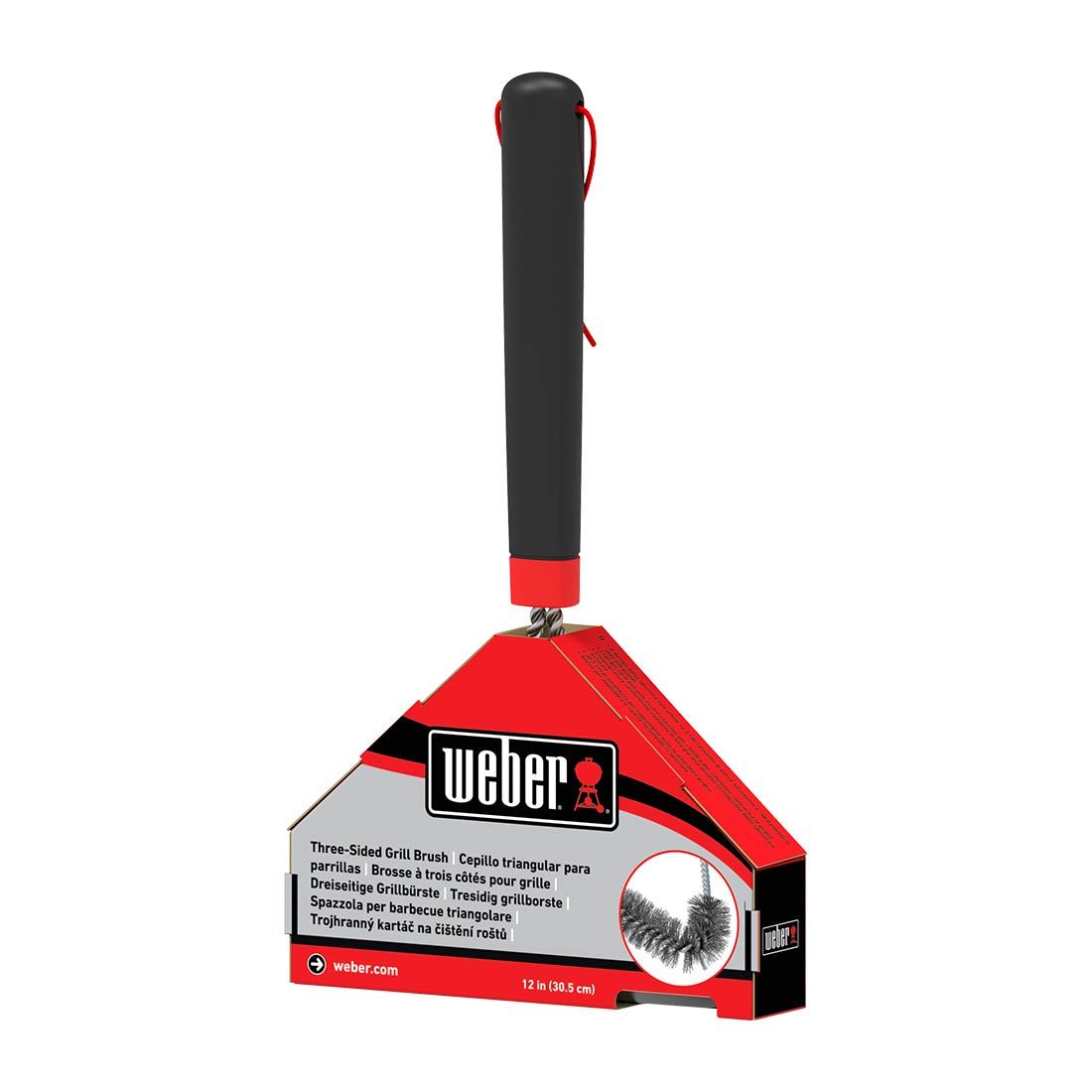 Weber Grillbürste dreiseitig 30cm Edelstahl/Kunststoff