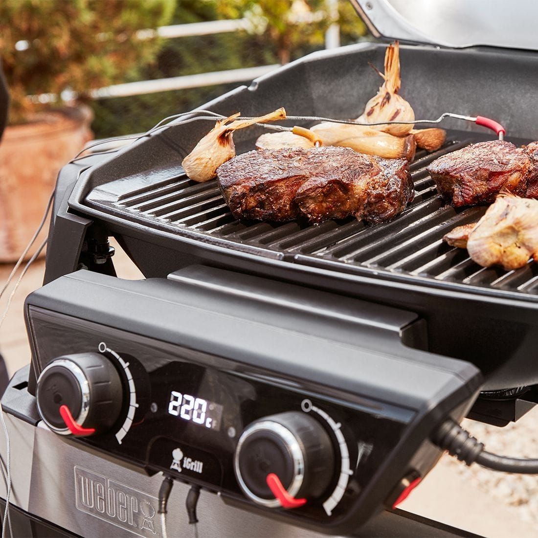 Weber Elektrogrill Pulse 2000 mit Rollwagen
