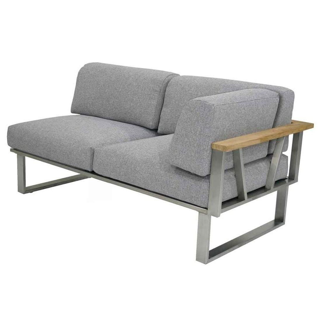 Zebra Belvedere Ecklounge 6-tlg. Edelstahl/Olefin