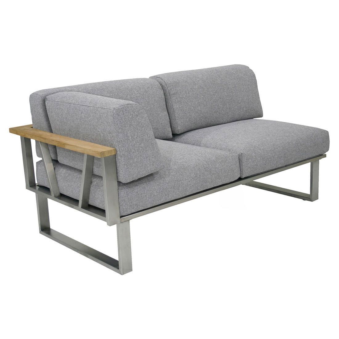 Zebra Belvedere Ecklounge 6-tlg. Edelstahl/Olefin