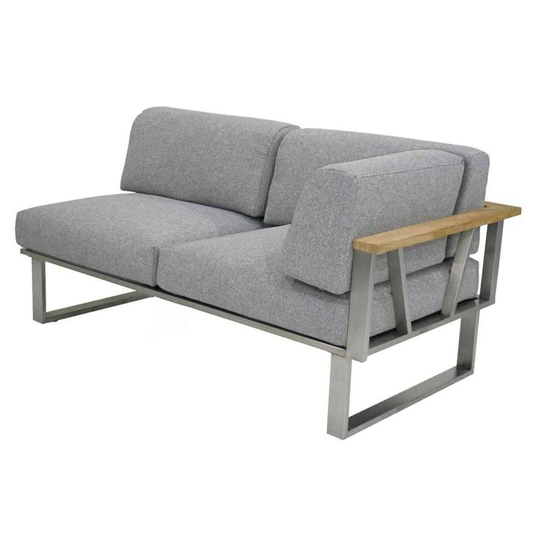 Zebra Belvedere Ecklounge Edelstahl/Olefin