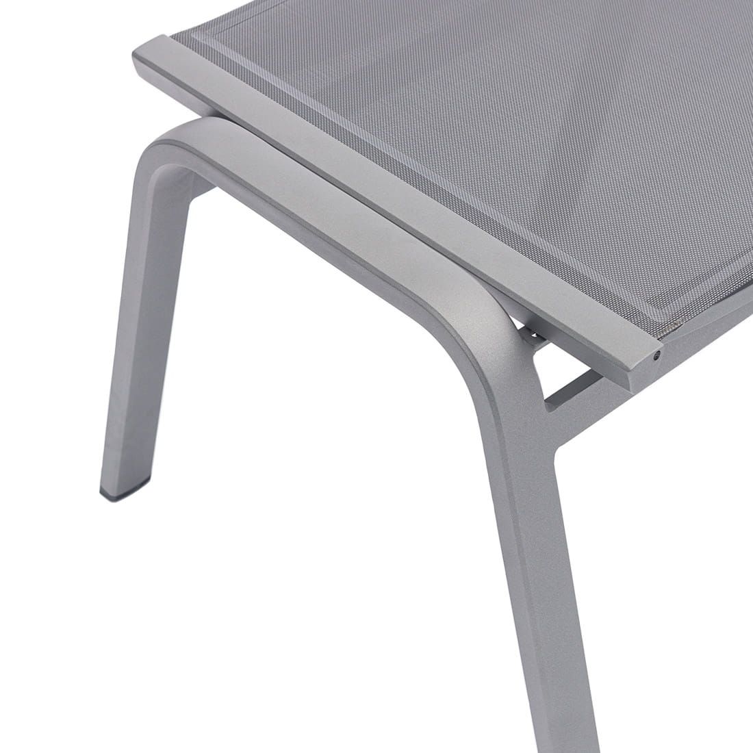Zebra Fly Hocker Aluminium/Textilene