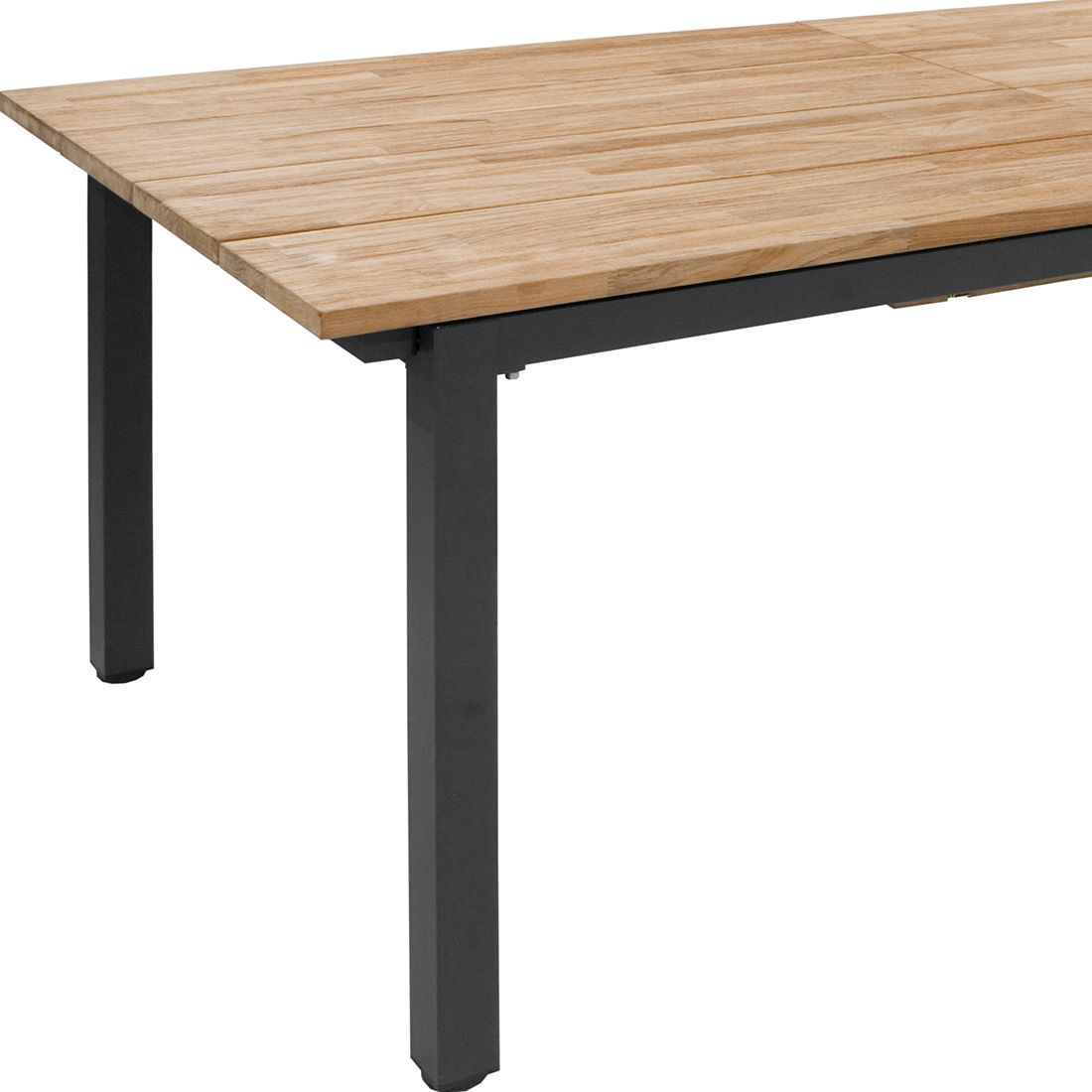 Zebra Hudson Ausziehtisch Edelstahl/Teak