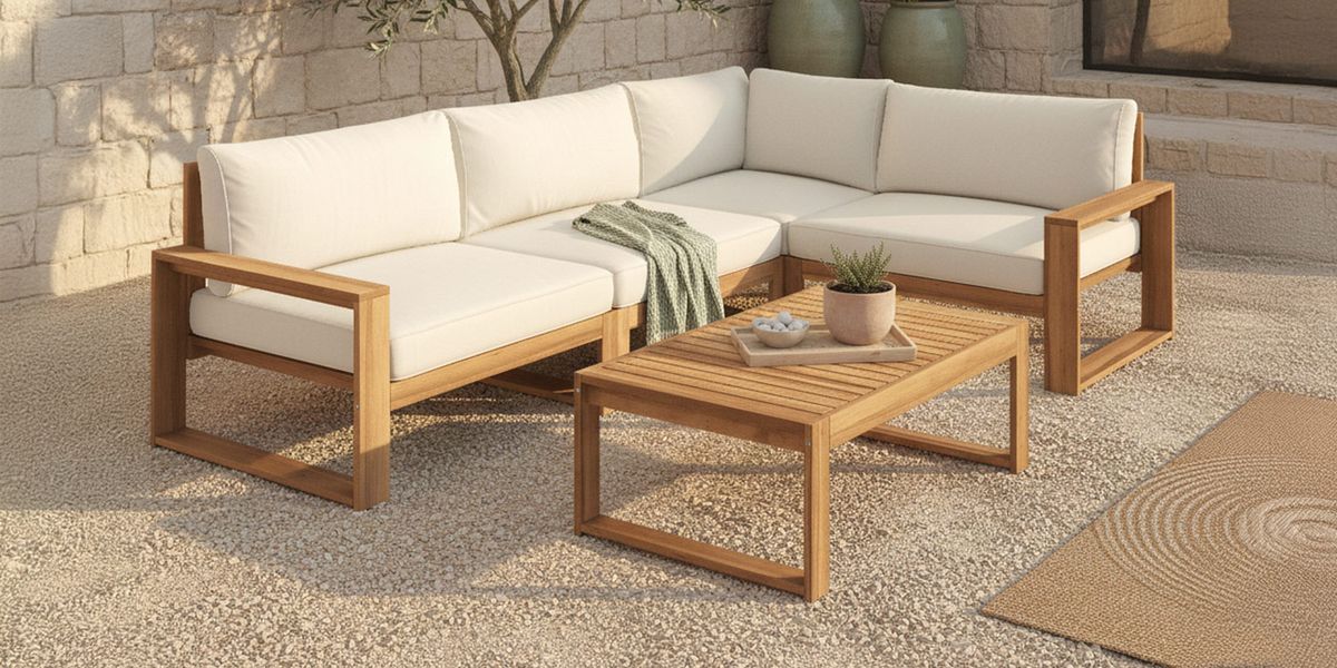 Ecklounge aus der OUTLIV. Gartenmöbel-Kollektion Nature