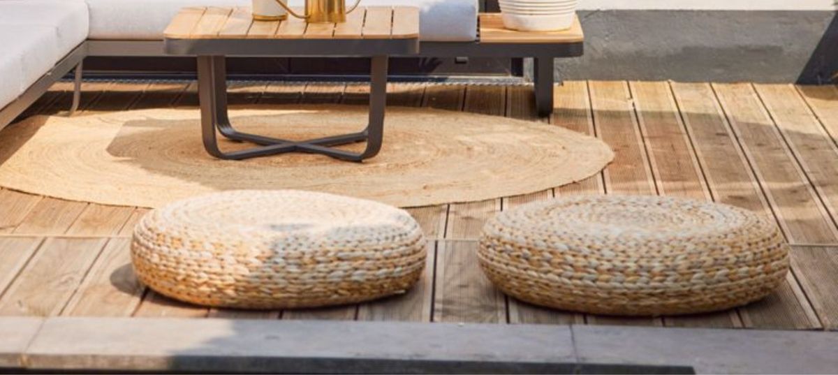 Poufs für den Boho Balkon Poufs für den Boho Balkon