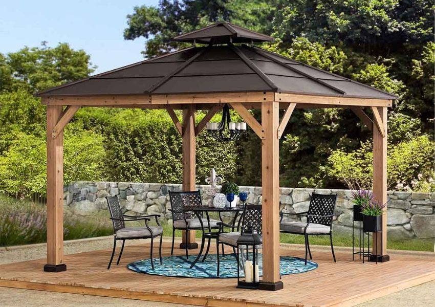 Moderner Pavillon aus Holz Moderner Pavillon aus Holz