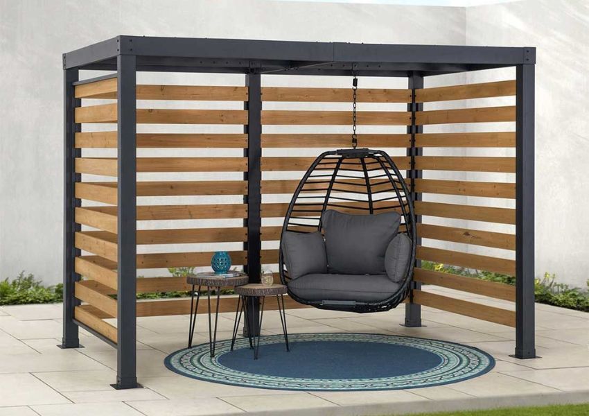 Pergola mit Hängesessel Pergola mit Hängesessel