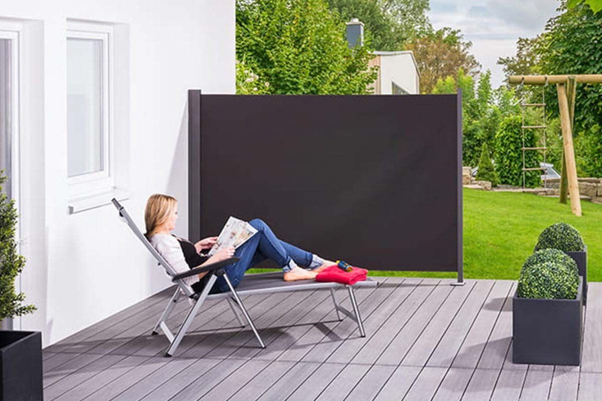 Flexibler Sichtschutz für die Terrasse Flexibler Sichtschutz für die Terrasse