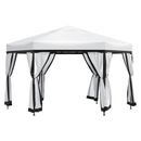 LECO 4erSet Seitenteile für Pavillon SAHARA 3x4m Natur Garten und