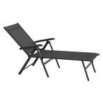 Kettler Basic Plus Stapelliege Aluminium/Textilene Anthrazit Garten