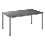 Kettler Cubic Gartentisch 160x95 cm Aluminium/HPL Silber/Kalksandstein