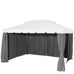 LECO 4erSet Seitenteile für Pavillon SAHARA 3x3m Natur Gartenund