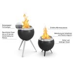 höfats MOON 45 Feuerkorb Silber/Schwarz GartenundFreizeit.de